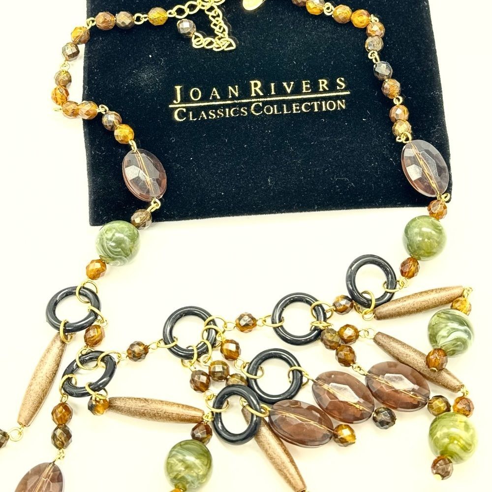 Boho Vintage Joan Rivers Necklace New with Dust Bag